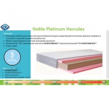 Матрац безпружинний HighFoam Hercules