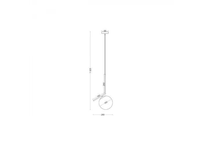  Підвіс Skarlat BL 1004-1P WH  2 — замовити в PORTES.UA