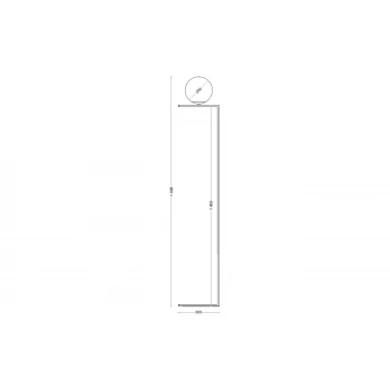 Торшер Skarlat BL 1501-1P BK
