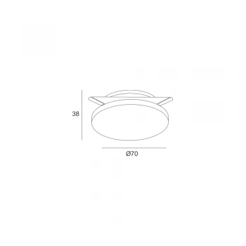 Точковий світильник Skarlat RDL74016-3 3W WH 4000K IP44