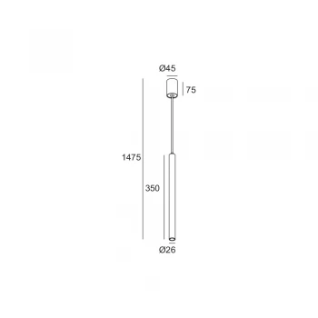 Підвісний світильник Skarlat RHL7732 3W BK 3000K