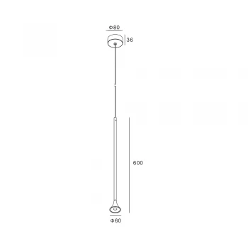 Підвісний світильник Skarlat RHL7750 5W BK+WH 3000K
