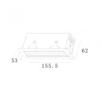 Встроенный светильник Skarlat RSL74104 5x2W WH+BK 4000K