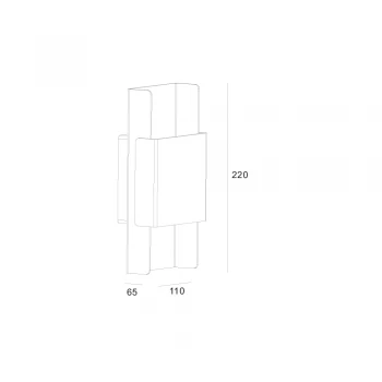 Настенный светильник Skarlat RWLB081 2x3W BK+GD 3000K