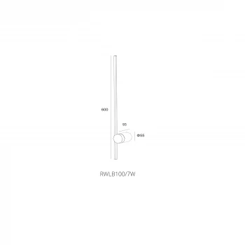 Настінний світильник Skarlat RWLB100 7W BK 3000K