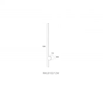 Настенный светильник Skarlat RWLB102 12W BK 3000K