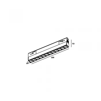 Skarlat RGD2002 12x1.5W BK 3000K
