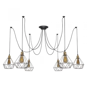 Люстра-павук LS 2102-6G