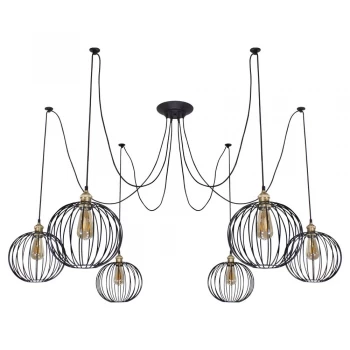 Люстра-павук LS 2103-6G