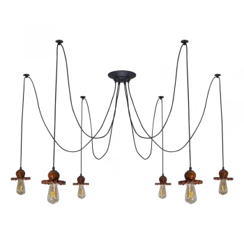 Люстра-павук LS 2153-6K-6