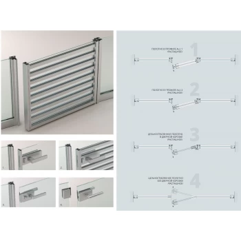 AluDoors межкомнатные перегородки и двери OSHAPE
