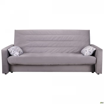 Диван Одиссей ППУ Kolibri Silver (чехол, короб, подлокотники), Rainwing 218 2 (подушки)