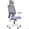 Крісло Lead White HR сидіння SM 2326/спинка Сітка HY-109 сіра