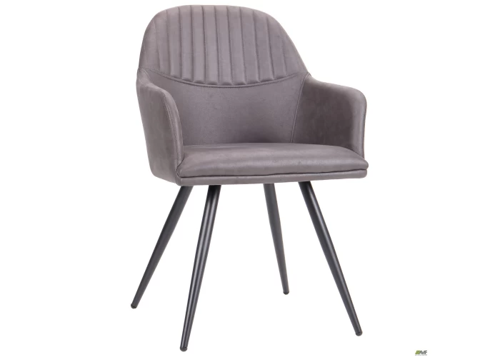  Крісло Маріо чорний/cowboy базальт  2 — замовити в PORTES.UA