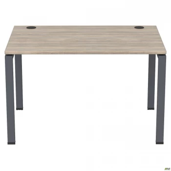 Стол письменный SIG-103 (1187х800х750мм) Черный графит 60х30мм. Вяз Либерти Дымчатый