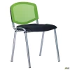 Стілець Призма Веб хром сидіння Сітка чорна/спинка Сітка салатова