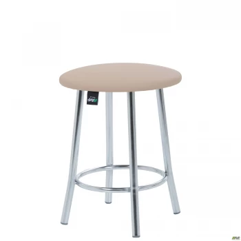 Табурет Талли хром Кожзам бежевый