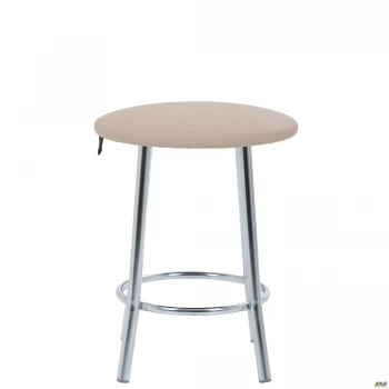 Табурет Талли хром Кожзам бежевый