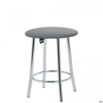 Табурет Талли хром Кожзам серый