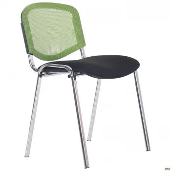 Стілець Ізо Веб хром сидіння А-1/Спинка Сітка салатова