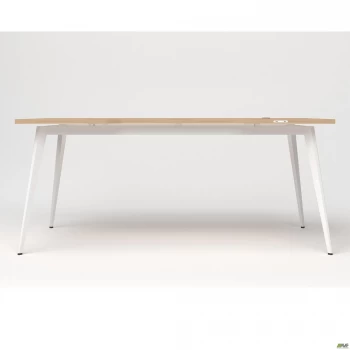 Стіл+USB Delta DL-107 (1790х900х750мм) Блеквуд Ячмінний/Каркас білий