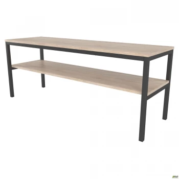 Стіл консольний Triton (1300х400х516) Дуб Сонома/Чорний графіт