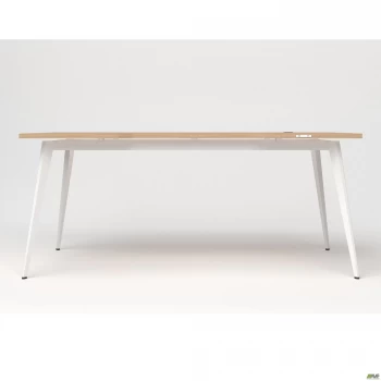 Стіл Delta DL-107 (1790х900х750мм) Блеквуд Ячмінний/Каркас білий