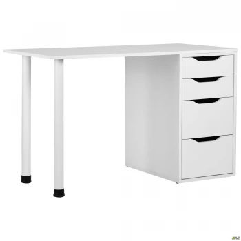 Стіл комп'ютерний Blond BL-102 (1200х600х750) Білий Перл/Білий беж