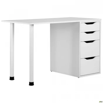 Стіл комп'ютерний Blond BL-102 (1200х600х750) Білий Перл/Білий беж