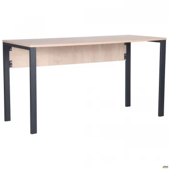 Стіл комп'ютерний Pluto (1200х600х750) Дуб Ендгрейн/Чорний графіт