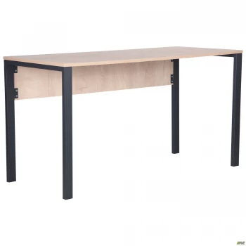 Стіл комп'ютерний Pluto (1200х600х750) Дуб Ендгрейн/Чорний графіт