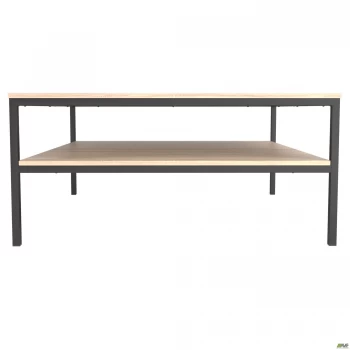 Стіл журнальний Triton (1100х1100х516) Дуб Сонома/Чорний графіт