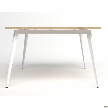 Стол переговоров Delta DL-110 (1190х1190х750мм) Блэквуд Ячменный/Каркас белый