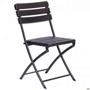 Стул складной Даймлер пластик Wooden Brown