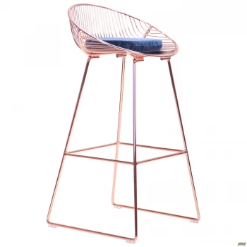 Барний стілець Chik, rose gold, royal blue