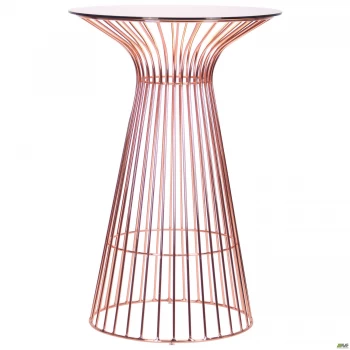 Стол Maleo, rose gold, glass top