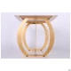 Стол обеденный Alexis gold/ceramics Lasa bianco