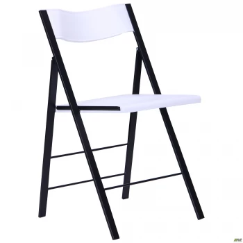 Стул Ибица черный пластик белый