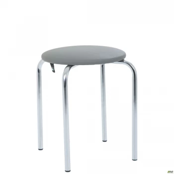 Табурет Софі хром Кожзам сірий