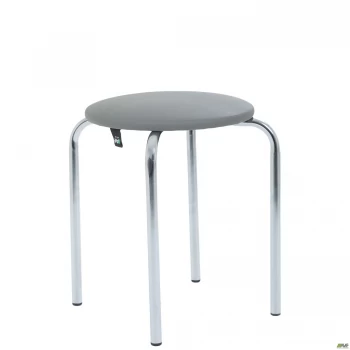 Табурет Софі хром Кожзам сірий