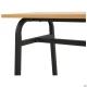 Банкетка 3х местная 1600/1400х440/360хН.450мм черный/ДСП Бук 18мм
