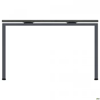 Конференц-стіл SIG-201 (1800х1200х750мм) Чорний графіт 60х30мм. В'яз Ліберті Димчастий