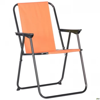 Стул складной Пикник черный/оранж