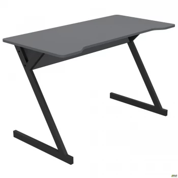 Стол компьютерный Dexter DX1200 (1200х600х750Н) черный графит/Серый Шифер