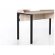 Стіл комп'ютерний Pluto Top SH (1200х600х750) Дуб Ендгрейн/Чорний графiт
