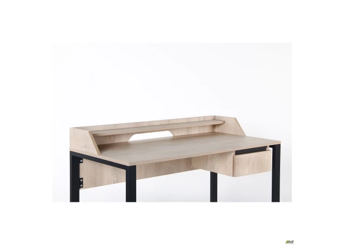  Стол компьютерный Pluto Top SH (1200х600х750) Дуб Эндгрейн/Черный графит  5 — купить в PORTES.UA
