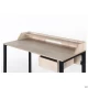 Стіл комп'ютерний Pluto Top SH (1200х600х750) Дуб Ендгрейн/Чорний графiт
