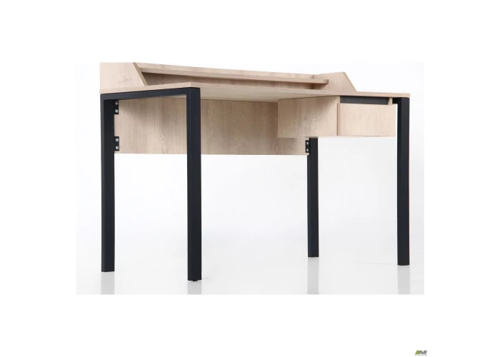  Стол компьютерный Pluto Top SH (1200х600х750) Дуб Эндгрейн/Черный графит  10 — купить в PORTES.UA