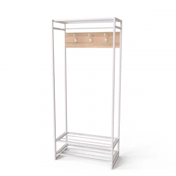 Art in head – Вішалка Треліс 10 Ferrumon Білий / Дуб Сонома