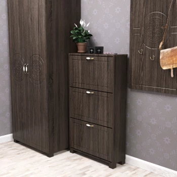 Меблі фабрики Art in head – Тумба для взуття 2 Bourbon Дуб тютюн